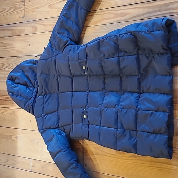 Lands End small women puffer coat with hood - Picture 7 of 8